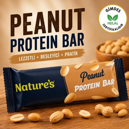 Öğüt Yer Fıstıklı Proteinli Hurma Barı 40 Gr resmi