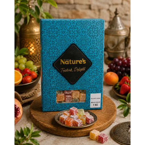 Öğüt Sargılı Meyveli Lokum 1 Kg resmi