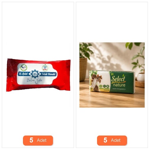 [Kampanya] Babı Şifa Cep Islak Mendil (15'li Paket) (5 Adet) + Select Nature Cep Mendili 10 Yaprak (5 Adet) resmi