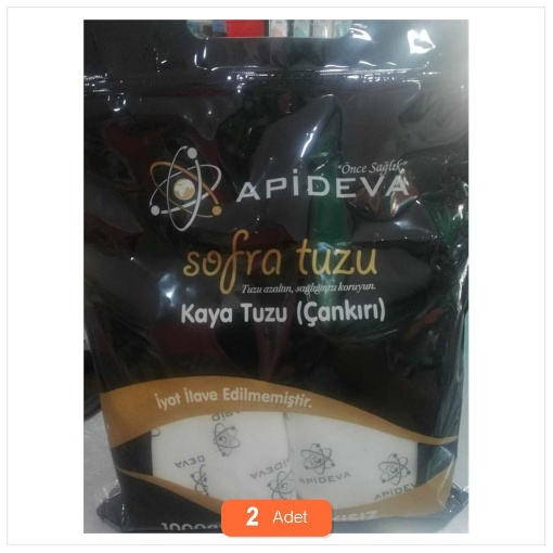 [Kampanya] Apideva Çankırı Kaya Tuzu 1 Kg  (2 Adet) resmi