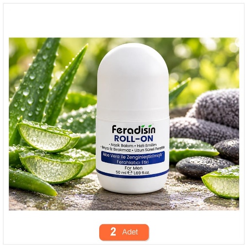 [Kampanya] Feradisin Deodorant Roll-On Erkek 50 Ml (2 Adet) resmi